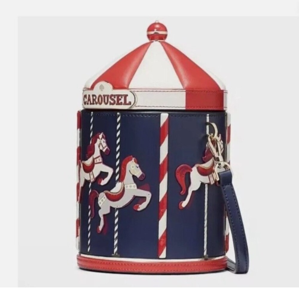 Kate Spade Winter Wonders Carousel 3D Crossbody Bag Novelty